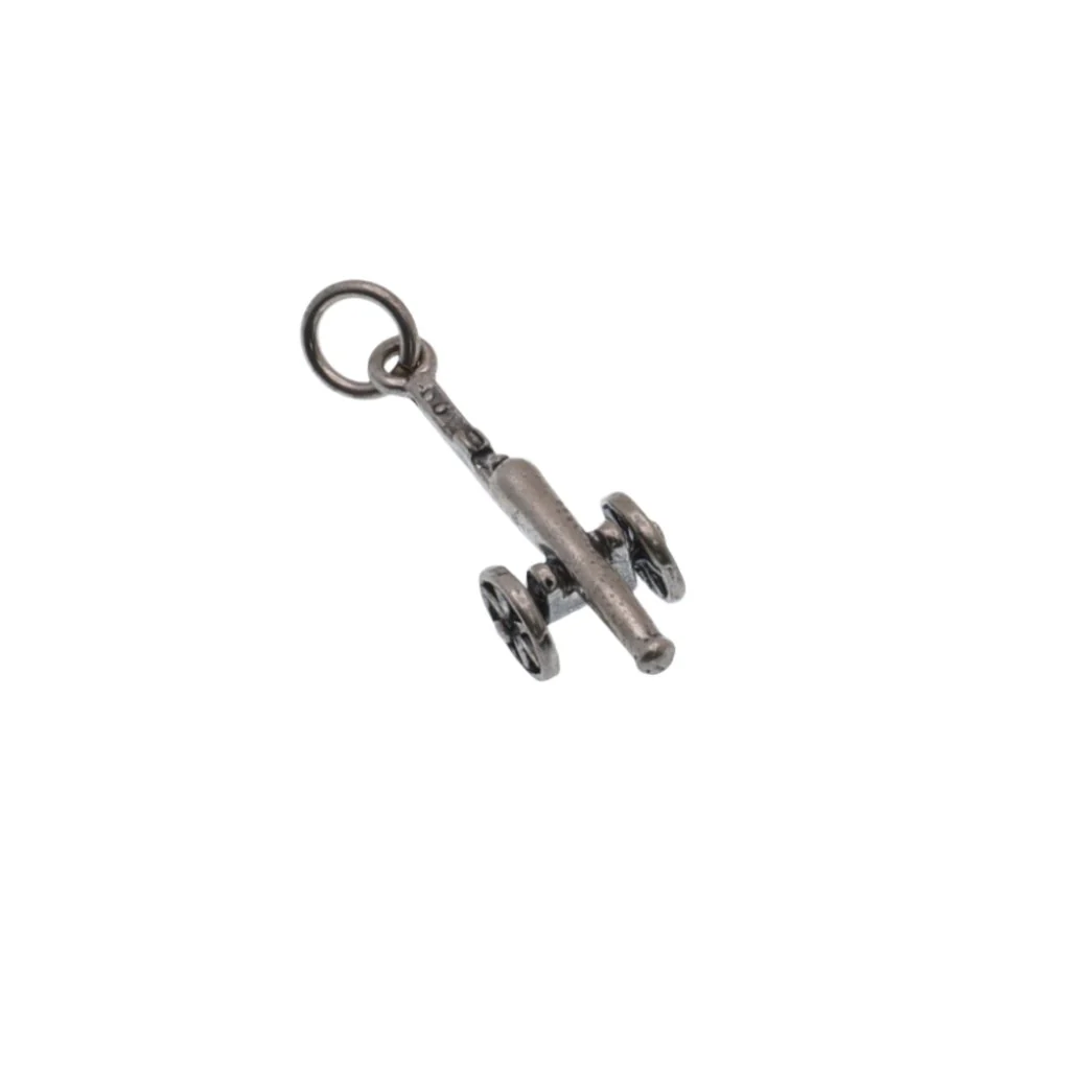 925 Silver Oxidized Cannon Charm- CHARM0062 - Image 2