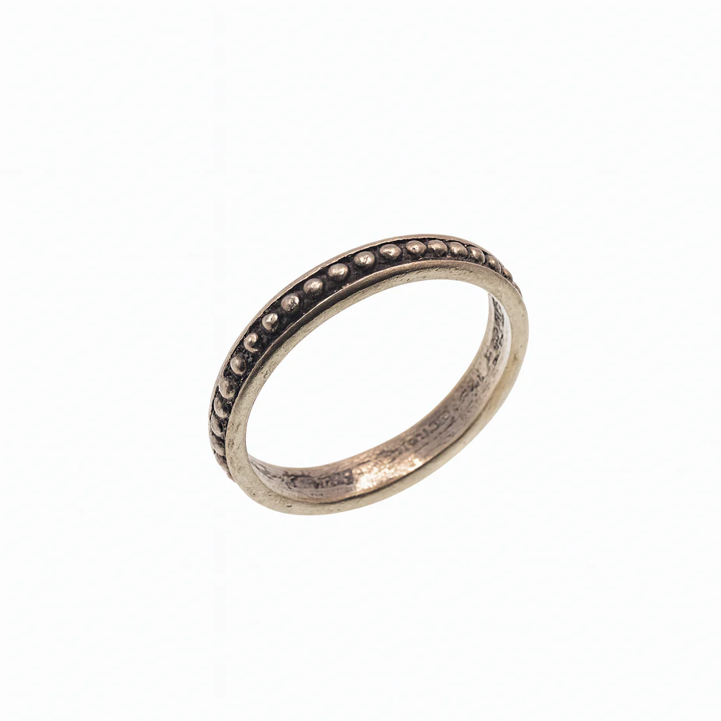 925 Sterling Silver Adjustable Bead & Loop Toe Ring - TR304