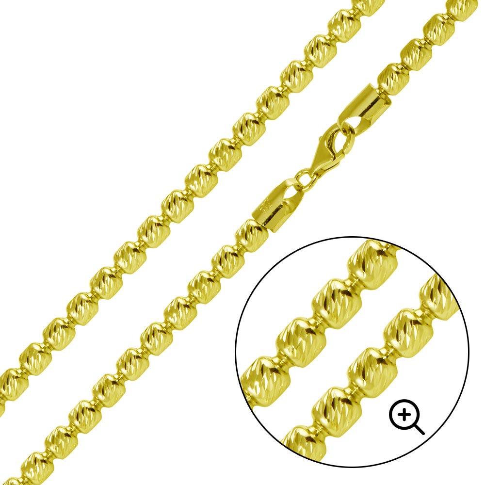 925 Sterling Silver Barrel Slash Chain - Image 2