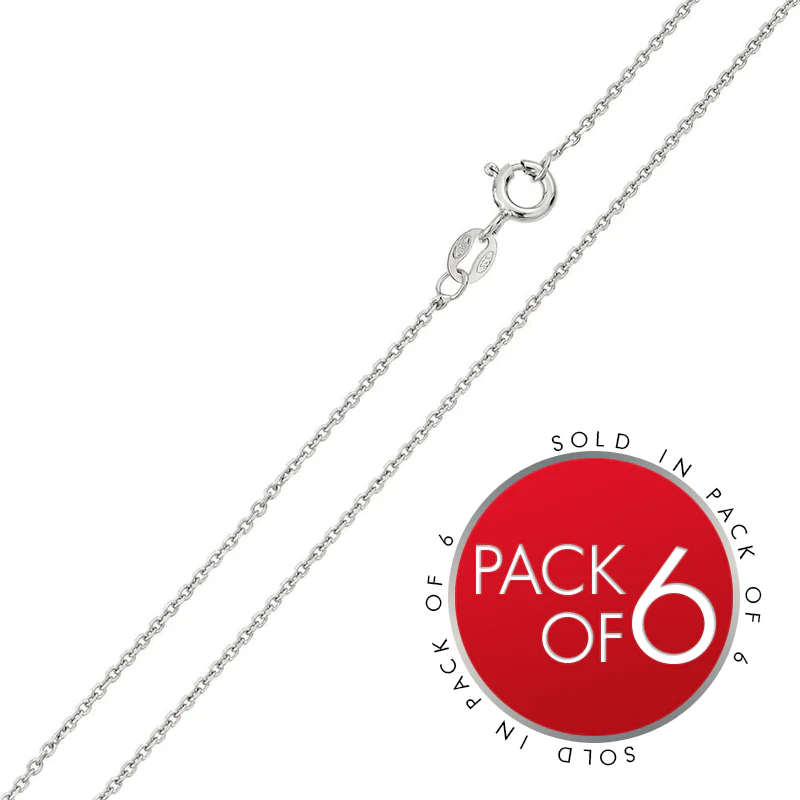 925 Sterling Silver Diamond Cut Anchor Chain - Image 3