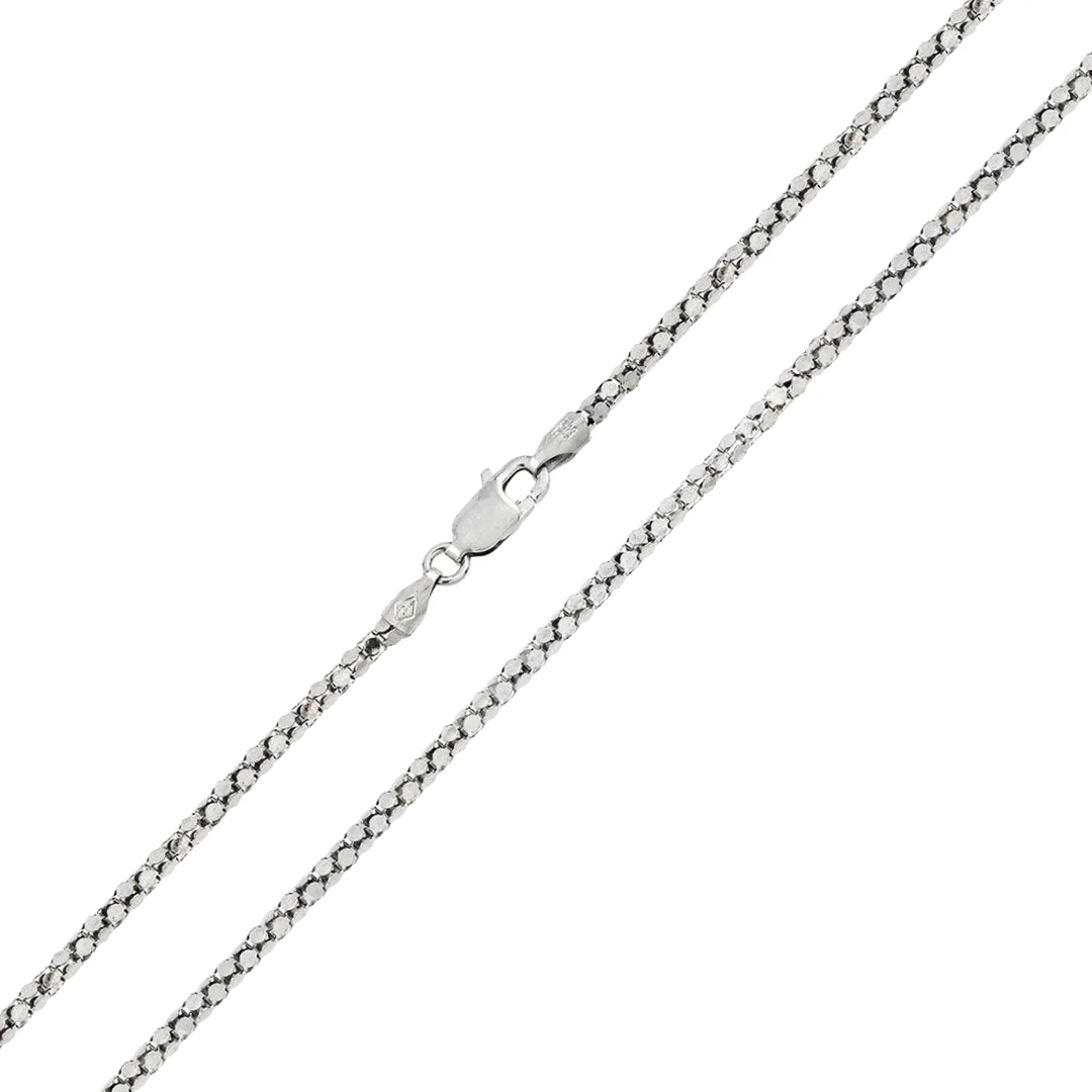 925 Sterling Silver Diamond Cut Flat Coreana Chain