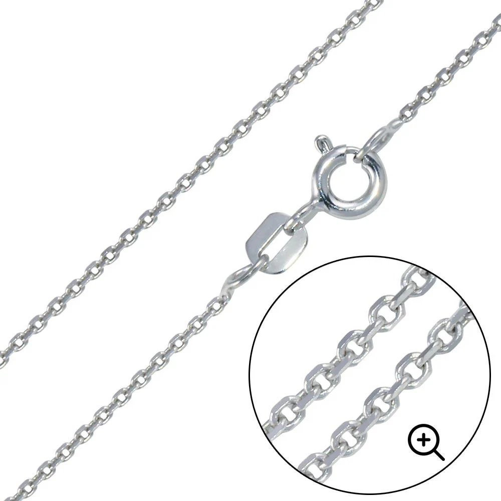 925 Sterling Silver Diamond Cut Round Rolo Chain - Image 3
