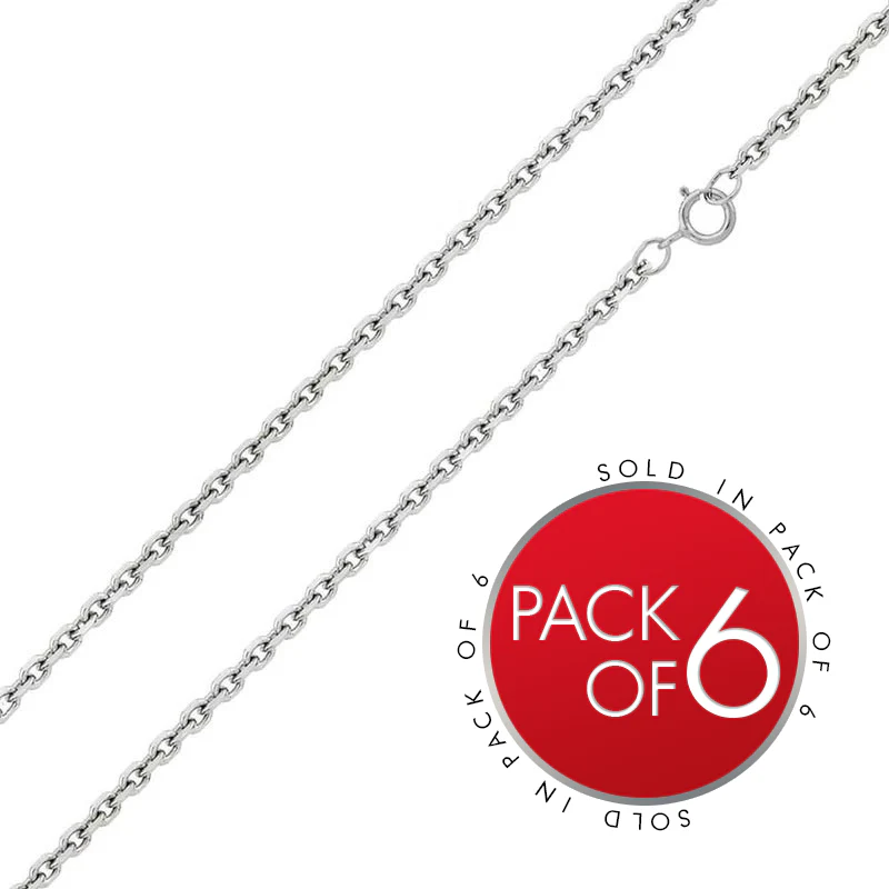 925 Sterling Silver Diamond Cut Round Rolo Chain - Image 8