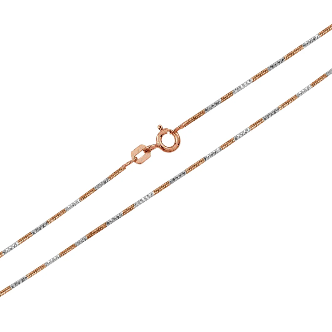 925 Sterling Silver Diamond Cut Twisted Alternated Snake Chain - Image 4