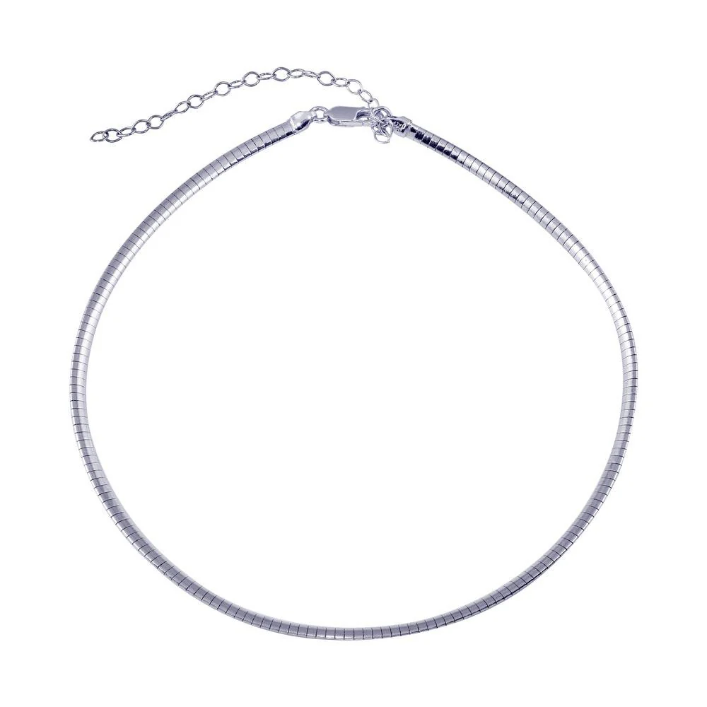 925 Sterling Silver Flat Omega Chain - Image 2