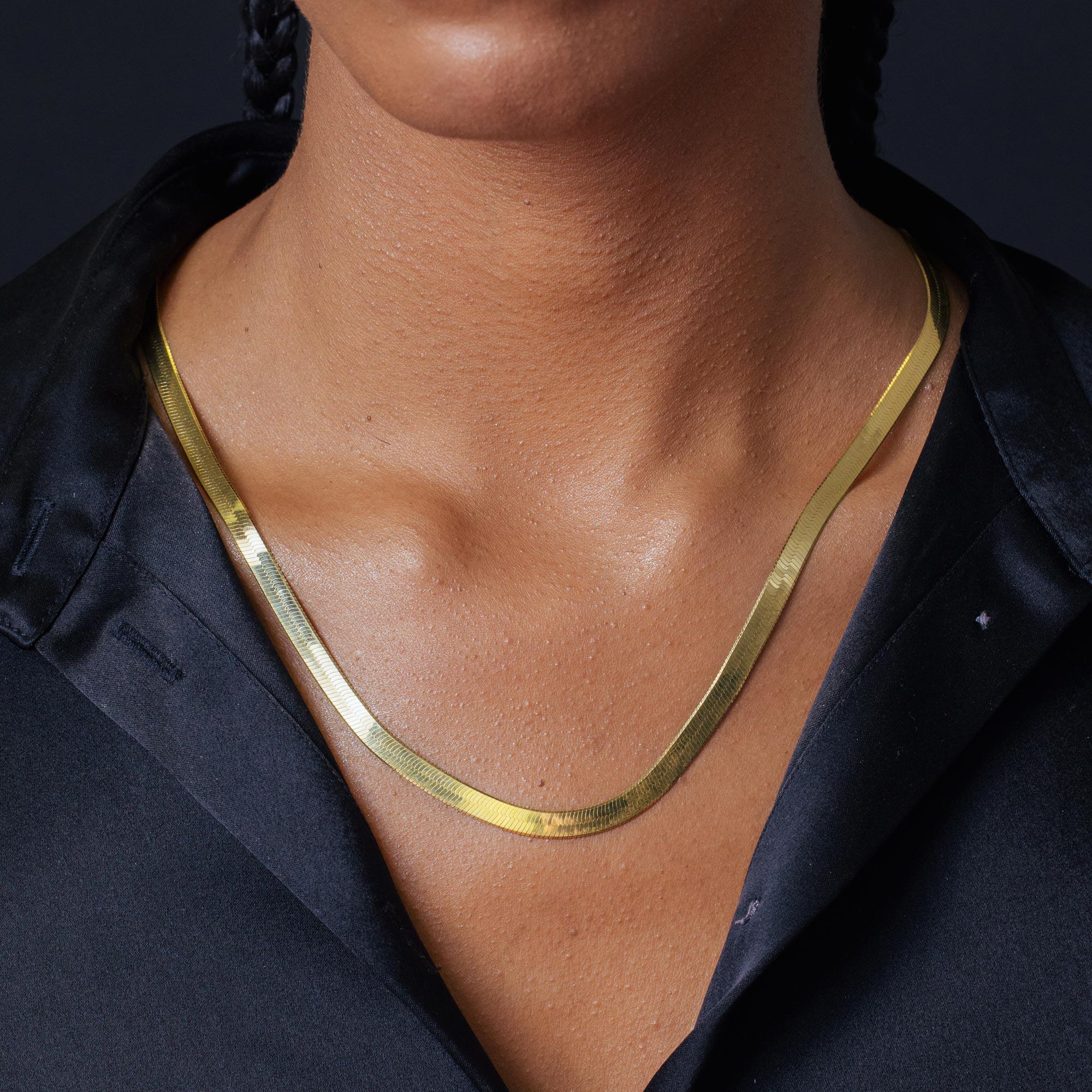 925 Sterling Silver Herringbone Chain or Bracelet - Image 6