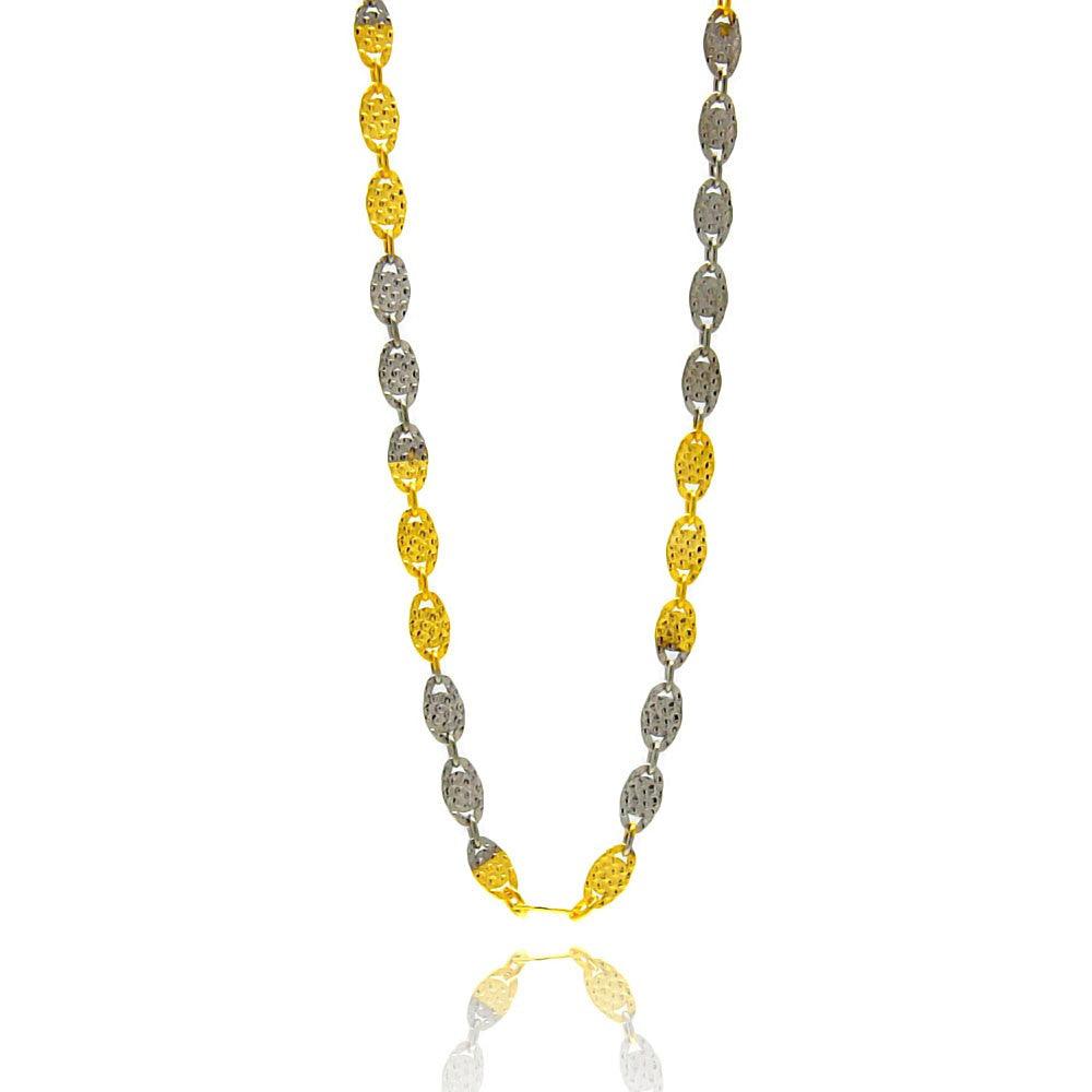 925 Sterling Silver Oval Confetti Chain - Image 3