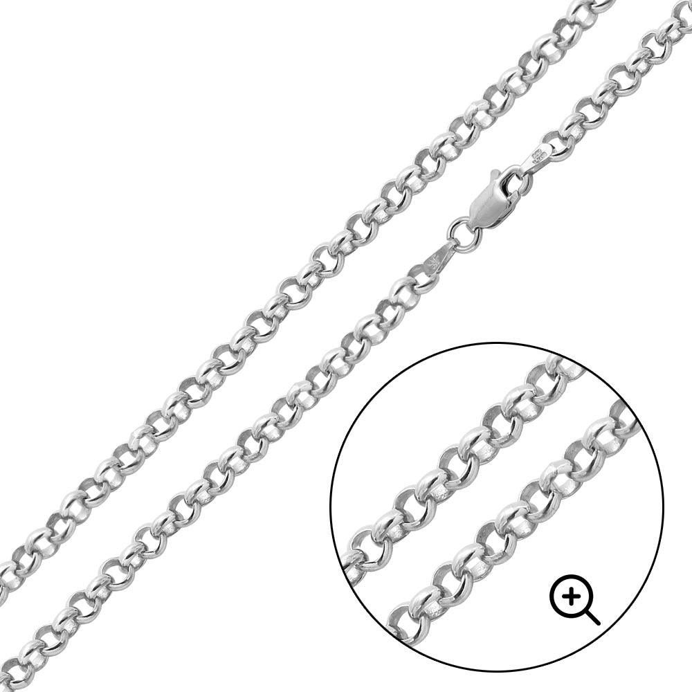 925 Sterling Silver Round Rolo Chain - Image 7