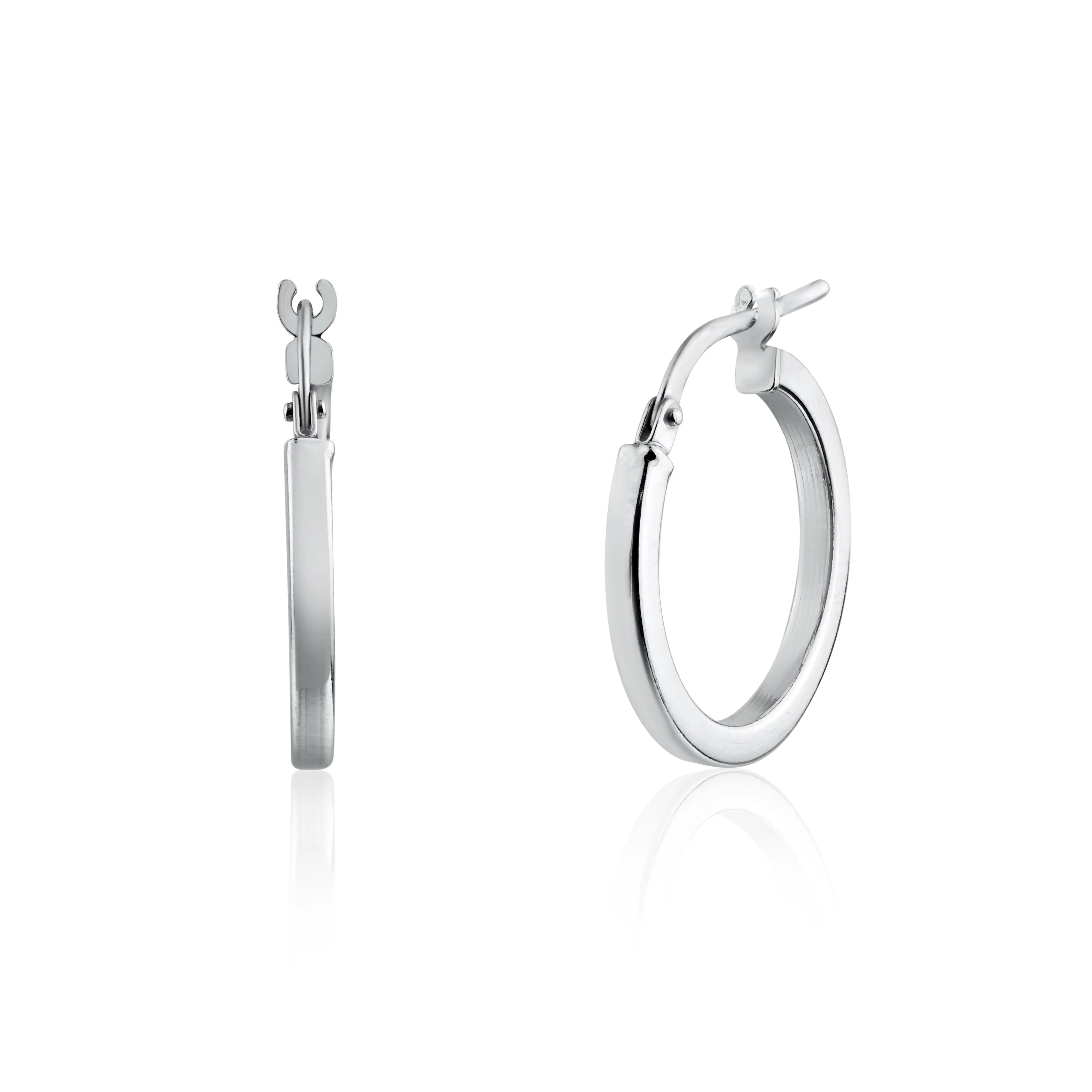 925 Sterling Silver Silver 2mm Hoop Earring - ARE00026 - Image 3