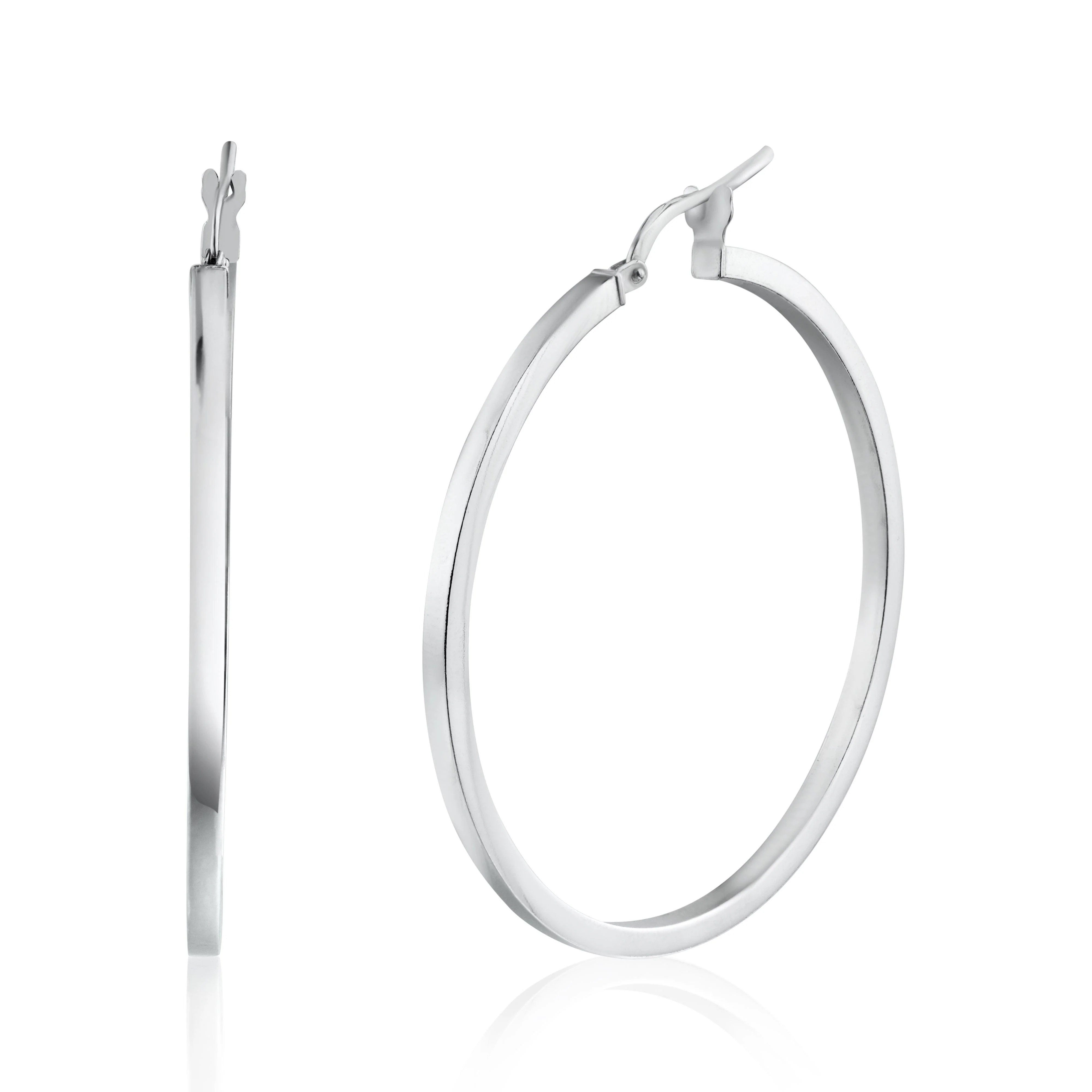 925 Sterling Silver Silver 2mm Hoop Earring - ARE00026 - Image 8