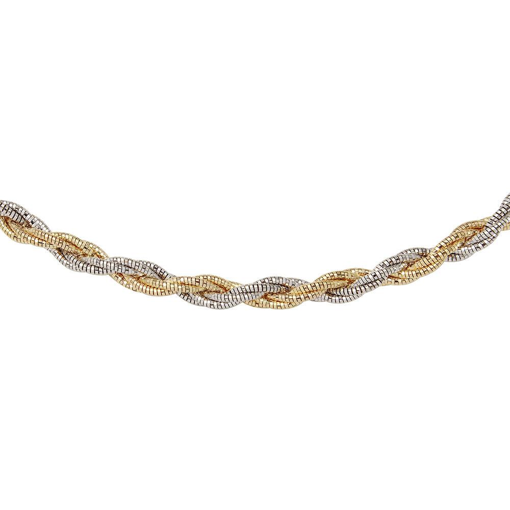 925 Sterling Silver Six Layer Twisted Omega Spring Chain - Image 3
