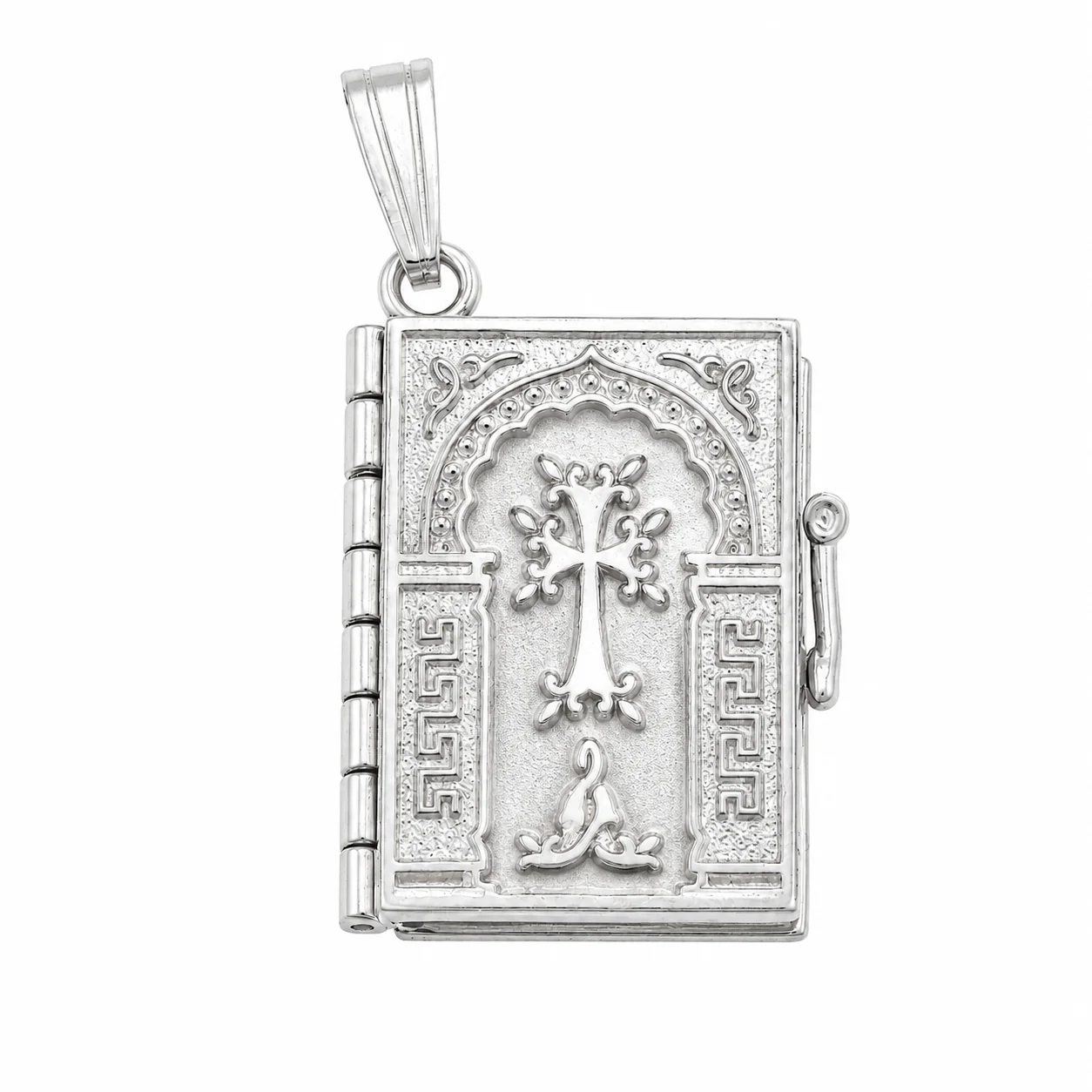 High Polish 925 Silver Medium Armenian Bible Pendant - SPP00085 - Image 2