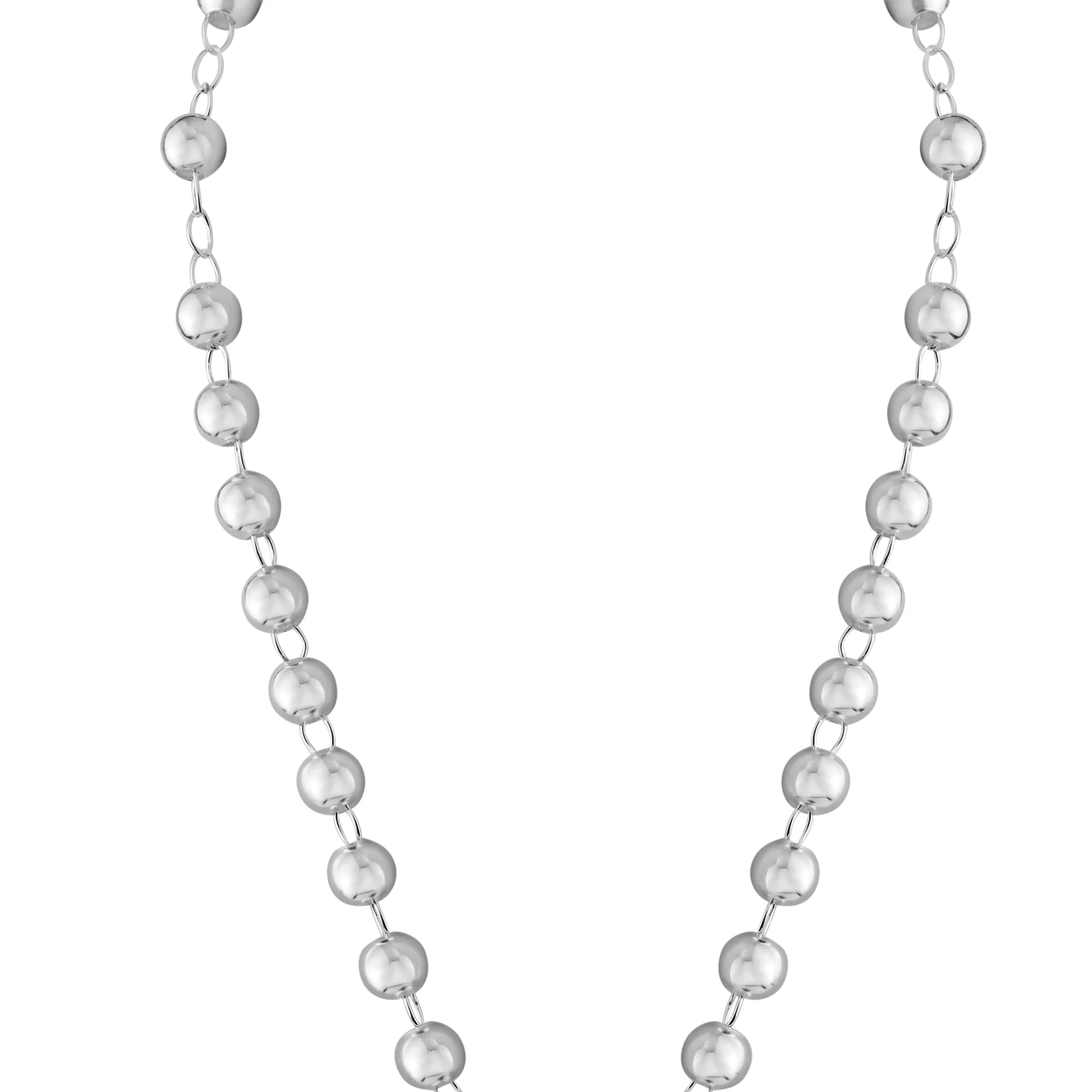 High Polished 925 Sterling Silver Rosary 6mm - RJP00008 - Image 2