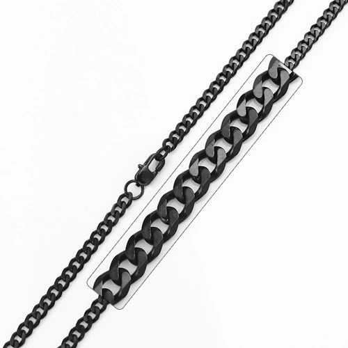 Plated Stainless Steel 3.5 MM Cuban Link Chain Necklace - SSC037 - Image 3