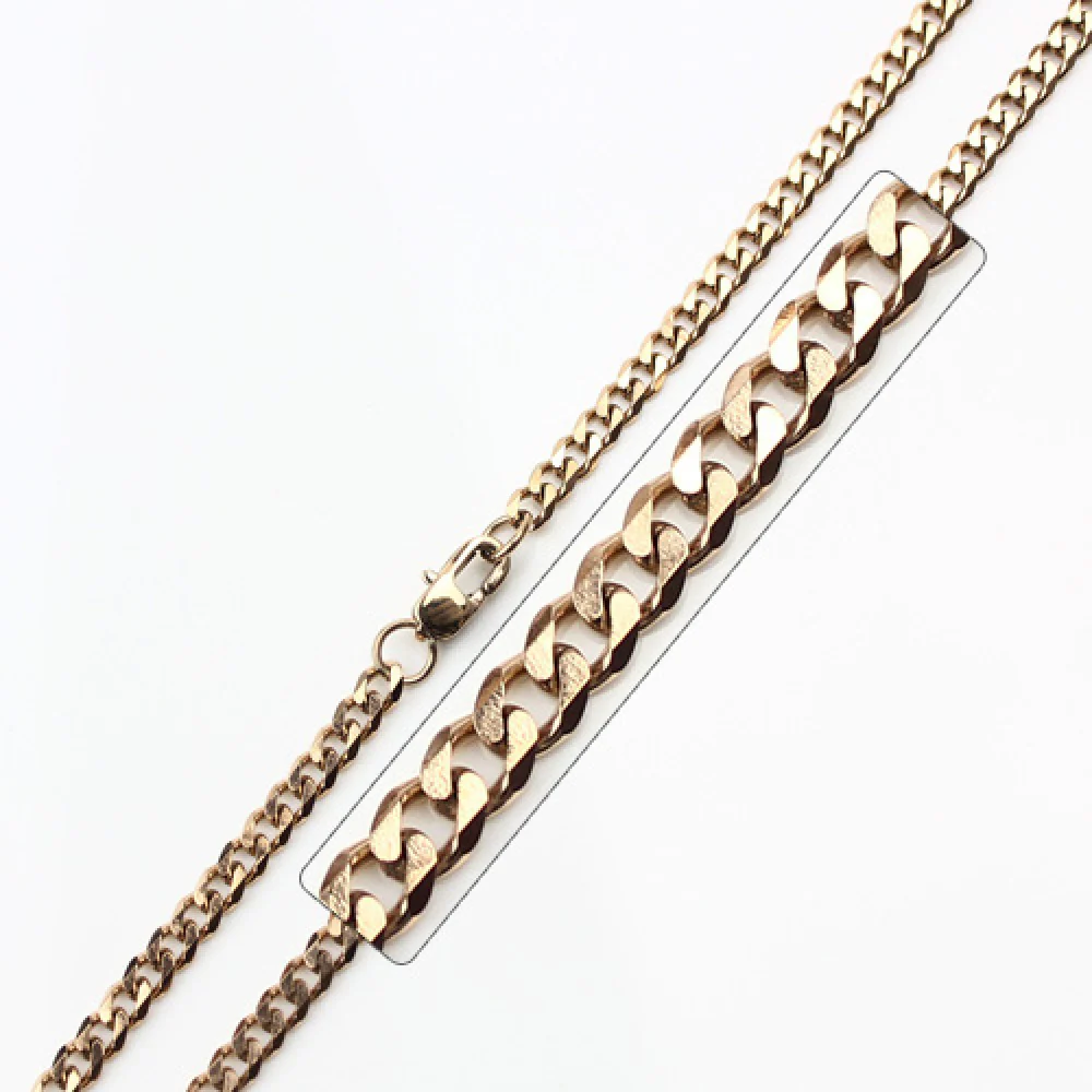Plated Stainless Steel 3.5 MM Cuban Link Chain Necklace - SSC037 - Image 4